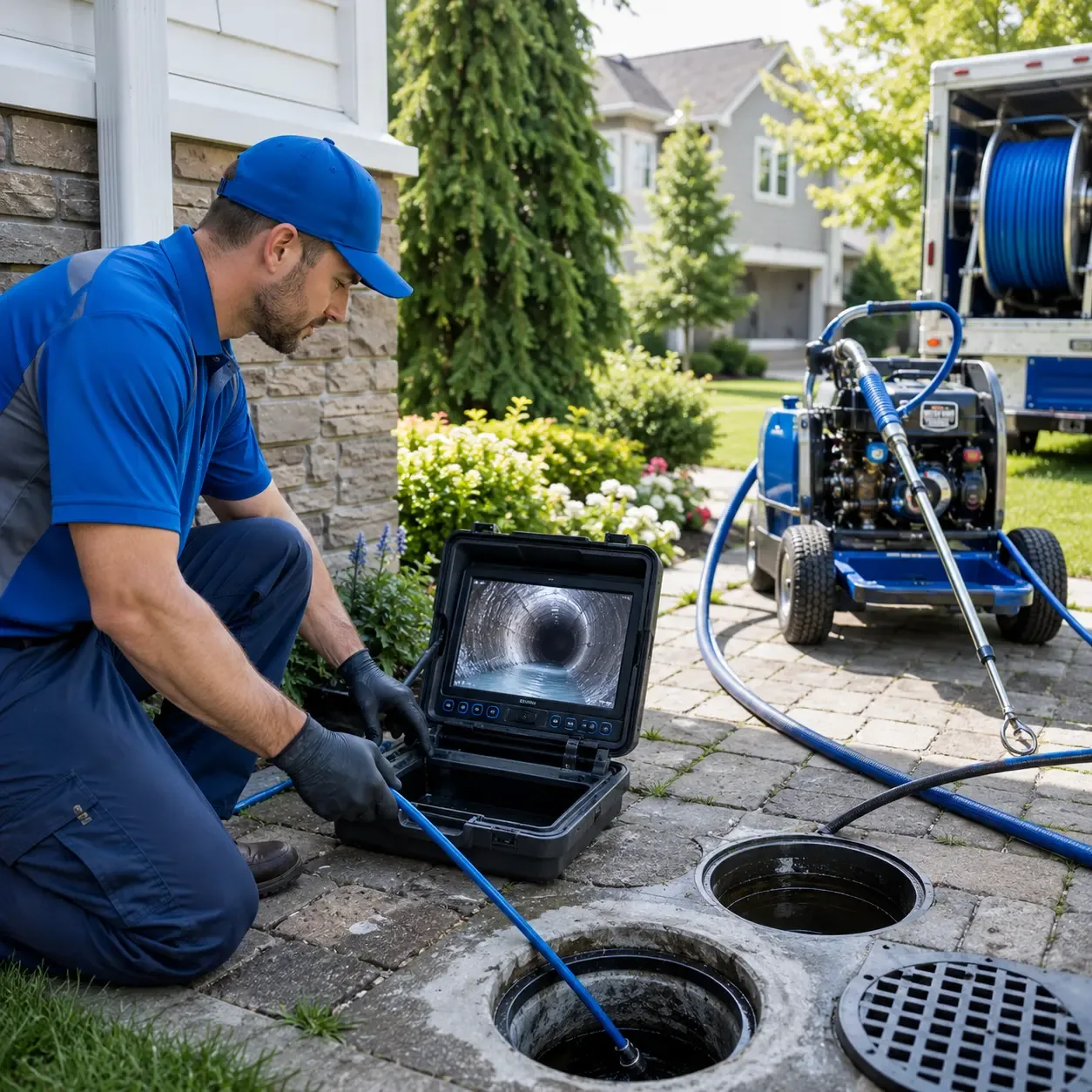 Outdoor drain cleaning professionals serving Renault, IL