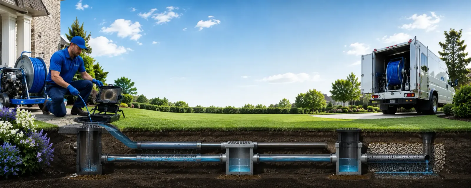 Outdoor drain cleaning information for Renault, IL